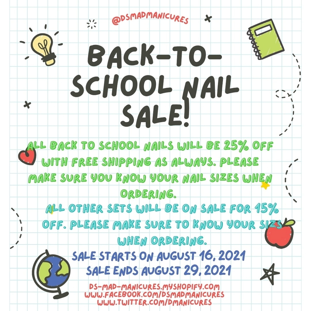 Back-To-School nail sale
